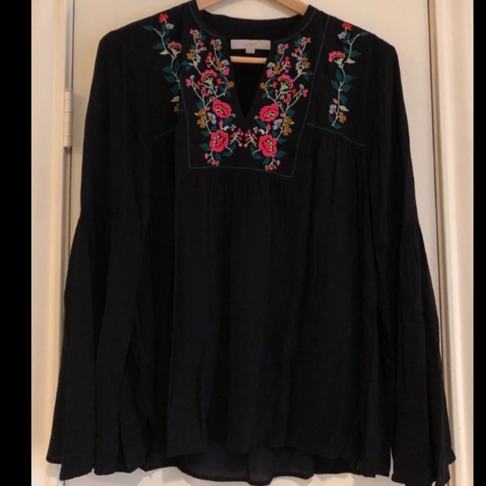 LOFT floral blouse